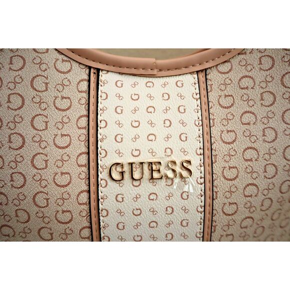 Guess RCS9478081 Rose Multi Monogram Suma Travel Insulated Cutout Lunch Tote - Picture 4 of 7